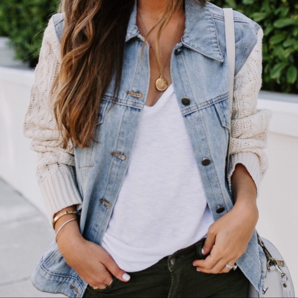 Jackets & Blazers - 1 LEFT‼️ Buyer Fave💕Caleb Knit Denim Jacket